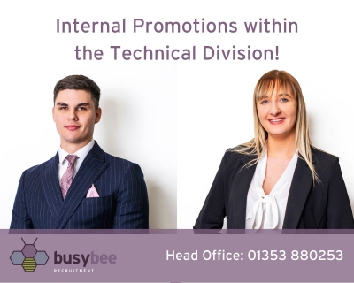 Internal Promotions within the Technical Division!
